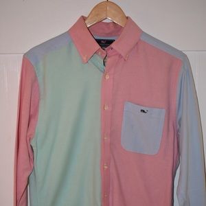 Vineyard Vines S Colorblock Button Down